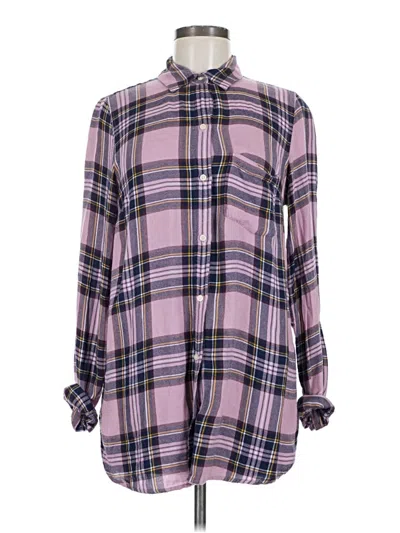 Pre-owned Old Navy Long Sleeve Button Down Shirt In Purple