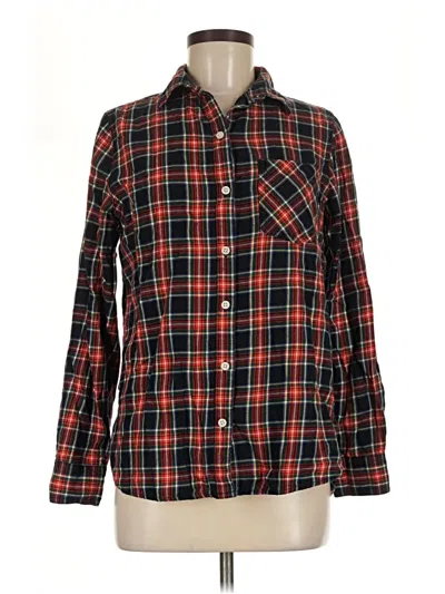 Pre-owned Old Navy Long Sleeve Button Down Shirt In Red