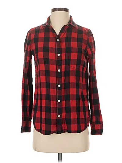 Pre-owned Old Navy Long Sleeve Button Down Shirt In Red