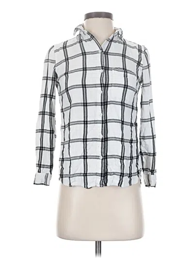 Pre-owned Old Navy Long Sleeve Button Down Shirt In Silver