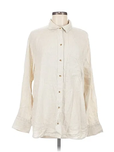 Pre-owned Old Navy Long Sleeve Button Down Shirt In White
