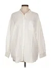 Old Navy Long Sleeve Button Down Shirt In White