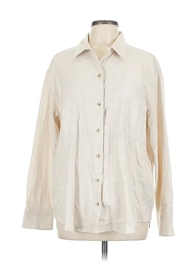 Pre-owned Old Navy Long Sleeve Button Down Shirt In White