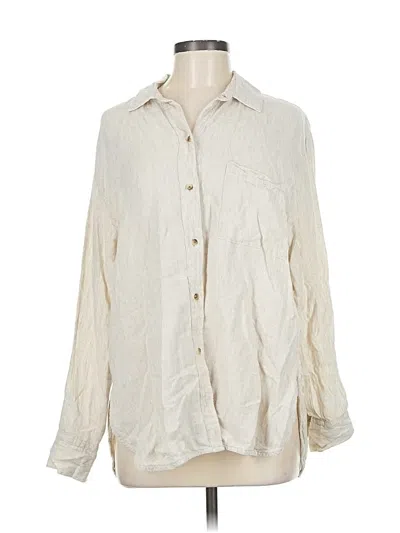 Pre-owned Old Navy Long Sleeve Button Down Shirt In White
