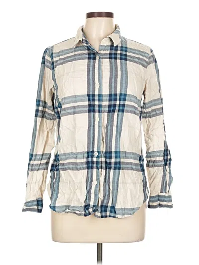 Pre-owned Old Navy Long Sleeve Button Down Shirt In White