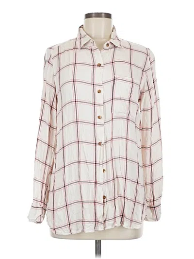 Pre-owned Old Navy Long Sleeve Button Down Shirt In White