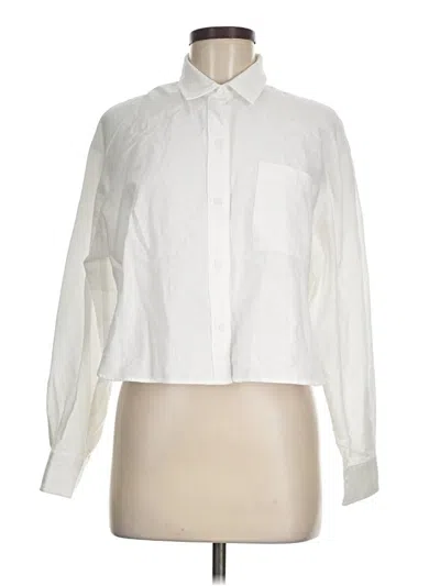 Pre-owned Old Navy Long Sleeve Button Down Shirt In White