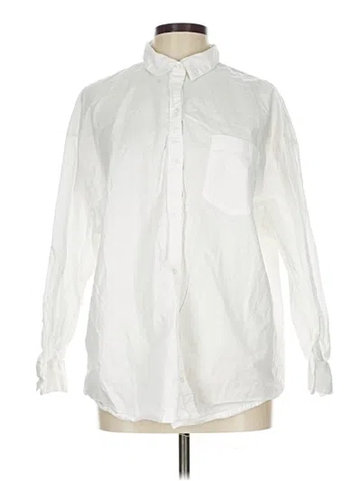 Pre-owned Old Navy Long Sleeve Button Down Shirt In White