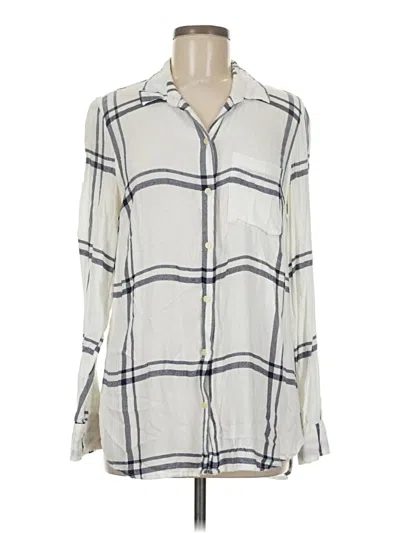 Pre-owned Old Navy Long Sleeve Button Down Shirt In White