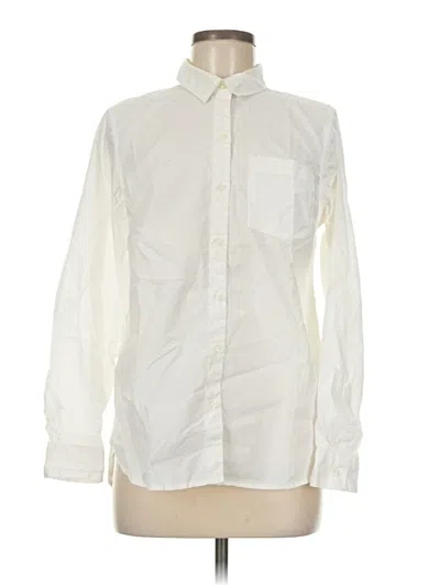 Pre-owned Old Navy Long Sleeve Button Down Shirt In White