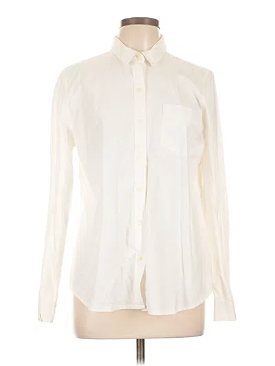 Pre-owned Old Navy Long Sleeve Button Down Shirt In White