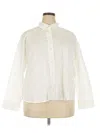Old Navy Long Sleeve Button Down Shirt In White