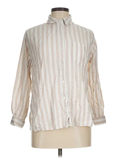 Pre-owned Old Navy Long Sleeve Button Down Shirt In White