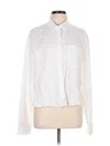 Old Navy Long Sleeve Button Down Shirt In White