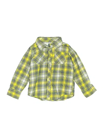 Pre-owned Old Navy Kids' Long Sleeve Button Down Shirt In Yellow