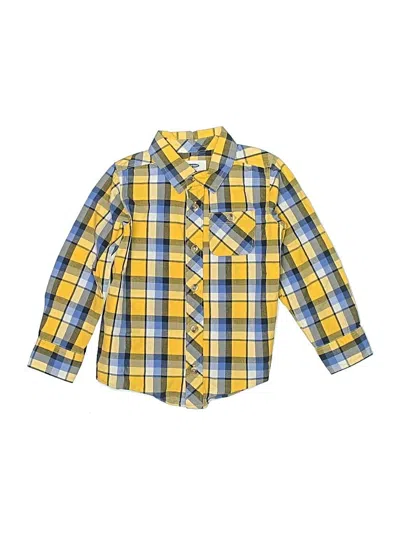 Pre-owned Old Navy Kids' Long Sleeve Button Down Shirt In Yellow