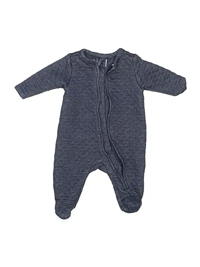 Pre-owned Old Navy Babies' Long Sleeve Onesie In Blue