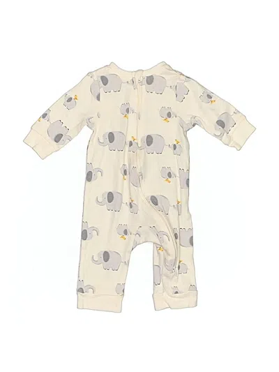 Pre-owned Old Navy Babies' Long Sleeve Outfit In White