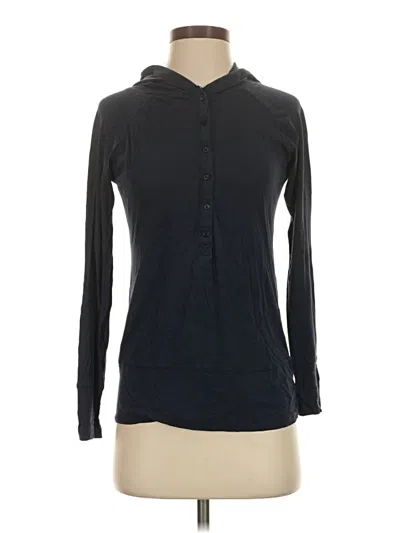 Pre-owned Old Navy Long Sleeve Polo Shirt In Black
