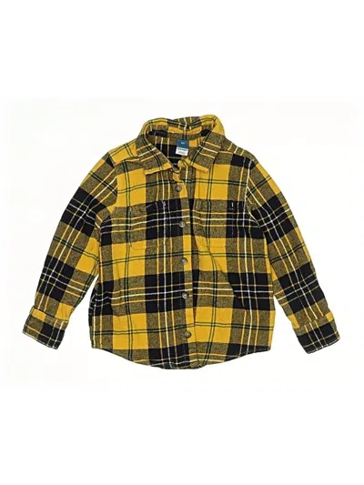 Pre-owned Old Navy Kids' Long Sleeve Polo Shirt In Yellow