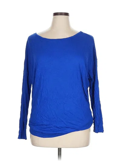 Pre-owned Old Navy Long Sleeve T-shirt In Blue