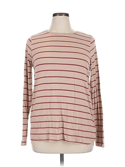 Pre-owned Old Navy Long Sleeve T-shirt In Burgundy