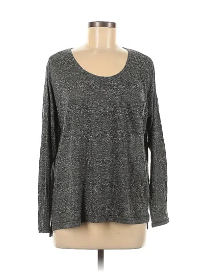 Pre-owned Old Navy Long Sleeve T-shirt In Gray