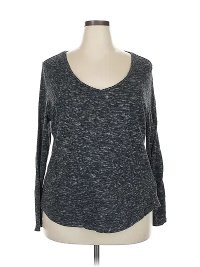 Pre-owned Old Navy Long Sleeve T-shirt In Gray