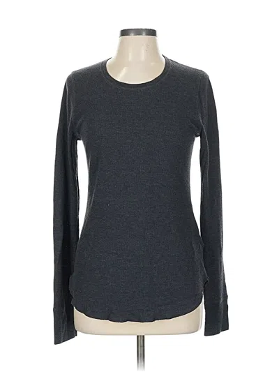 Pre-owned Old Navy Long Sleeve T-shirt In Gray