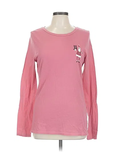 Pre-owned Old Navy Long Sleeve T-shirt In Pink