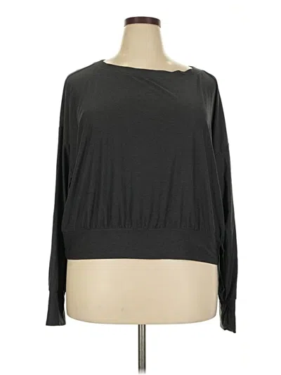 Pre-owned Old Navy Long Sleeve Top Black Boatneck Tops