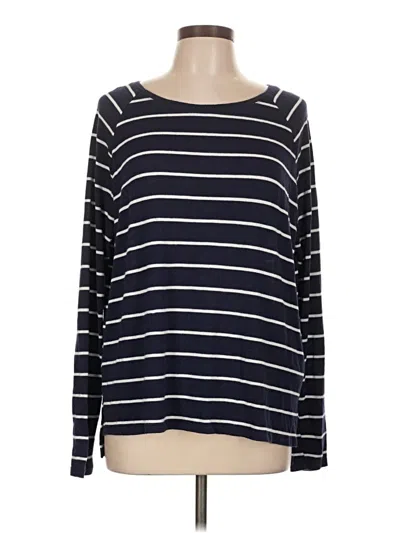 Pre-owned Old Navy Long Sleeve Top Black Boatneck Tops
