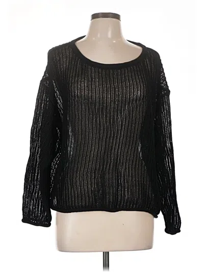 Old Navy Long Sleeve Top Black Boatneck Tops