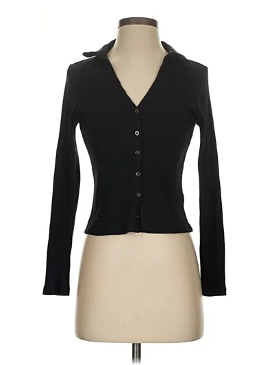 Pre-owned Old Navy Long Sleeve Top Black Sweetheart Neckline Tops