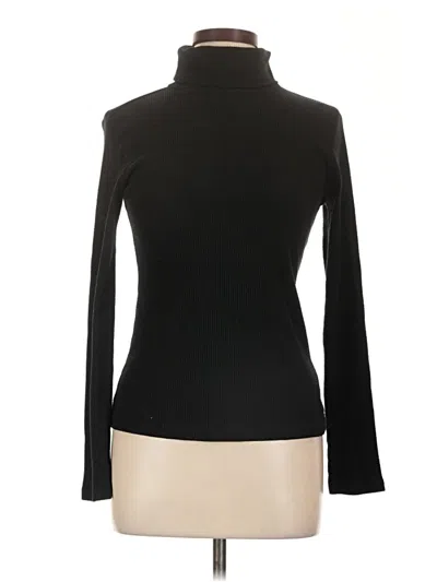 Pre-owned Old Navy Long Sleeve Top Black Turtleneck Tops