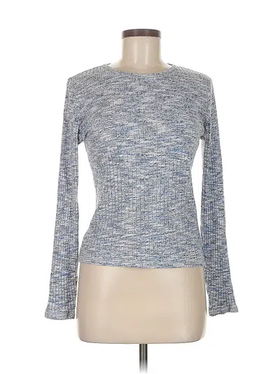 Pre-owned Old Navy Long Sleeve Top Blue Boatneck Tops