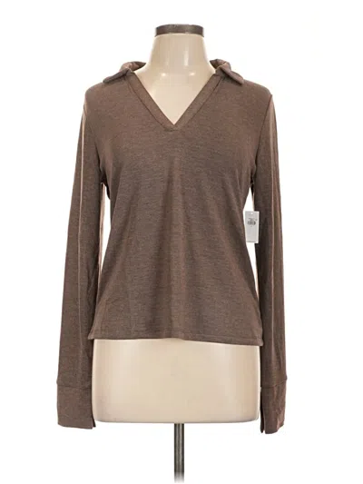 Pre-owned Old Navy Long Sleeve Top Brown Cowl Neck Tops