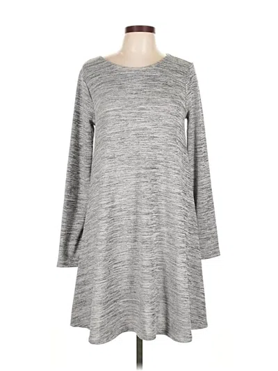 Pre-owned Old Navy Long Sleeve Top Gray Boatneck Tops