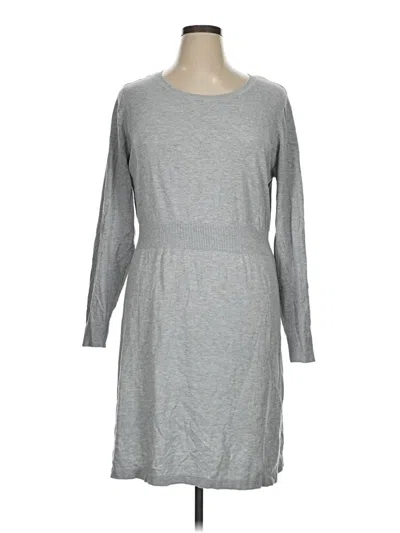 Pre-owned Old Navy Long Sleeve Top Gray Boatneck Tops