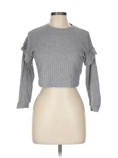 Pre-owned Old Navy Long Sleeve Top Gray Turtleneck Tops