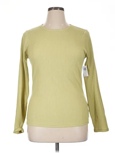 Old Navy Long Sleeve Top Green Crew Neck Tops