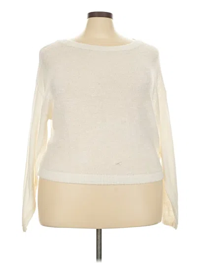 Pre-owned Old Navy Long Sleeve Top Ivory Boatneck Tops