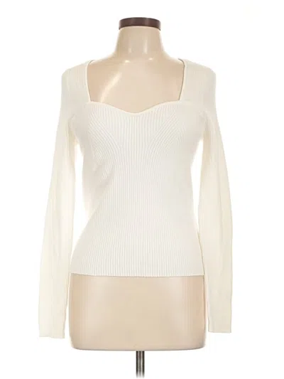 Old Navy Long Sleeve Top Ivory Sweetheart Neckline Tops In White
