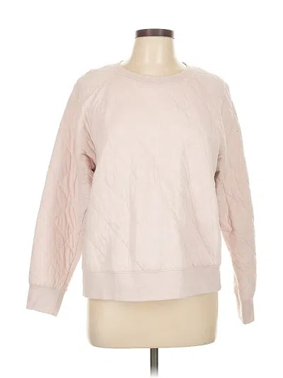 Pre-owned Old Navy Long Sleeve Top Pink Crew Neck Tops