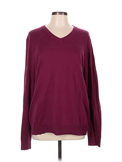 Pre-owned Old Navy Long Sleeve Top Pink V-neck Tops