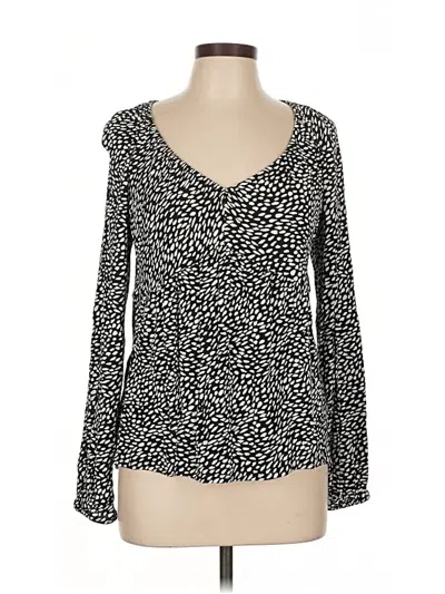 Pre-owned Old Navy Long Sleeve T-shirt In Black