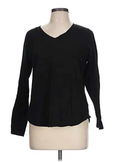 Pre-owned Old Navy Long Sleeve T-shirt In Black