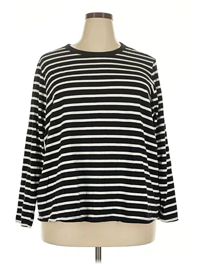 Pre-owned Old Navy Long Sleeve T-shirt In Black