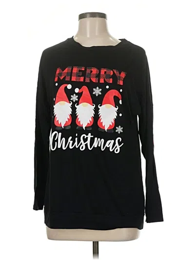 Pre-owned Old Navy Long Sleeve T-shirt In Black