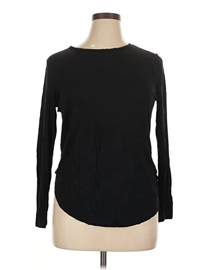 Pre-owned Old Navy Long Sleeve T-shirt In Black